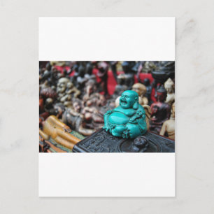 Cartão Postal Feliz/ rindo, Buda!
