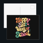 Cartão Postal Feliz Semana Passada De Professores Alunos Groovy<br><div class="desc">Feliz Semana Passada De Professores Alunos Groovy</div>