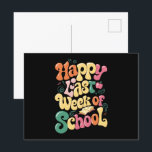 Cartão Postal Feliz Semana Passada De Professores Alunos Groovy<br><div class="desc">Feliz Semana Passada De Professores Alunos Groovy</div>