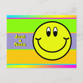Cartão Postal Feliz Smiling Face Emoji Apenas um Cartão-postal d