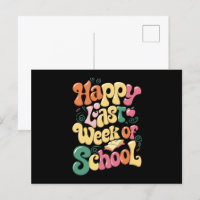 Feliz Última Semana De Aula Professores Alunos Gro