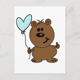 Cartão Postal Feliz Urso de Aniversário