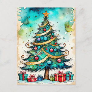 Cartão Postal Felizes Férias - Feliz Natal, Todos