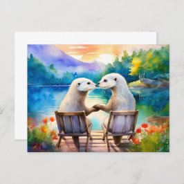 Cartão Postal Felizes por termos um ao outro, Nutria
