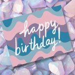 Cartão Postal FELIZMENTE ANIVERSÁRIO Rasas Coloridas<br><div class="desc">Veja esta arte doce e colorida,  feita por mim para você! Sinta-se livre para adicionar seu próprio texto ou alterar as cores. Visite meu compro para mais!</div>