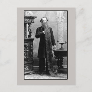 Cartão Postal Fellow com barba longa