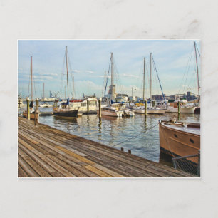 Cartão Postal Fells Point Marina em Maryland