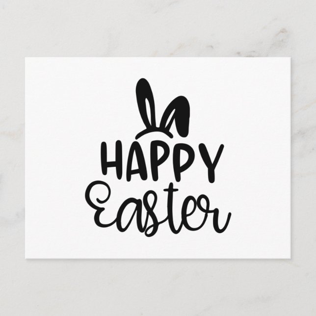 Cartão Postal Felz pascoa (Frente)