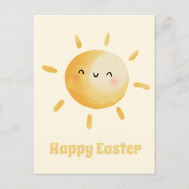 Cartão Postal Felz pascoa! Cód. Watercolor Sun