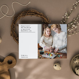 Cartão Postal Felz pascoa Moderno com Foto