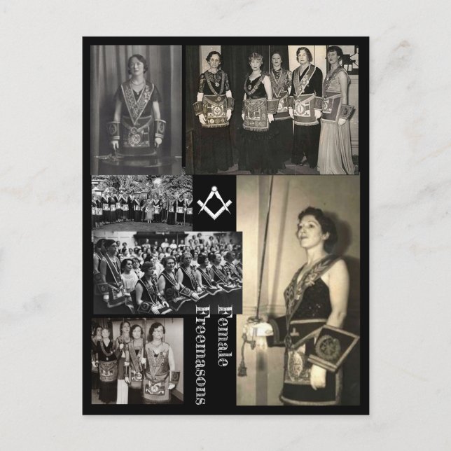 Cartão Postal Female Freemasons (Frente)