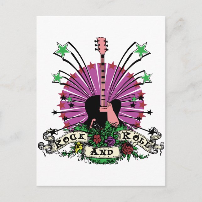 Cartão Postal Female Rock n Roll (Frente)