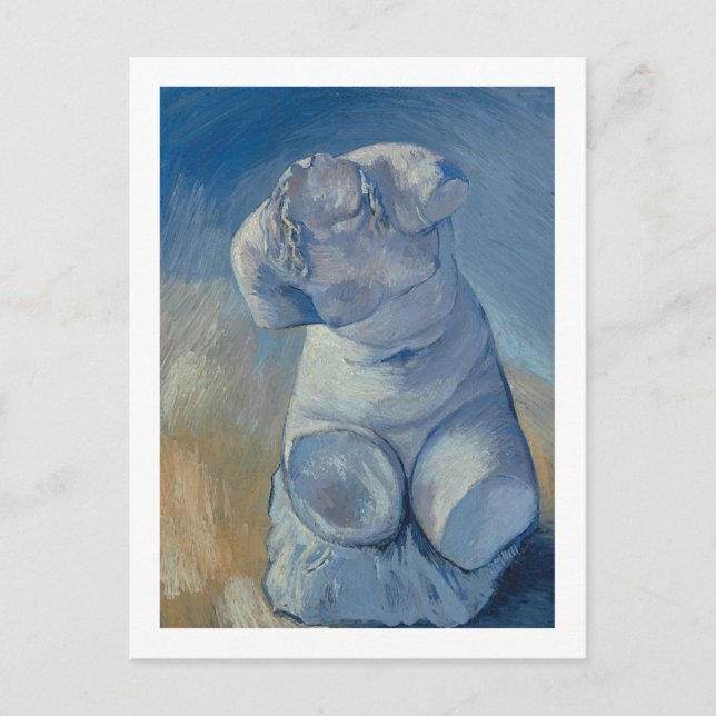 Cartão Postal Female Torso Van Gogh Fine Art (Frente)