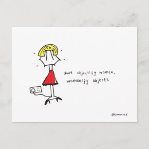 cartão postal feminino