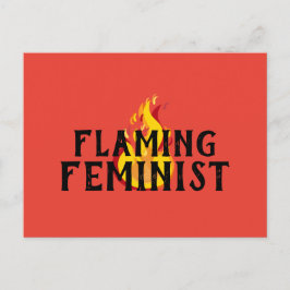 Cartão Postal Feminismo Apagante RBG Feminismo Chama 20 WM