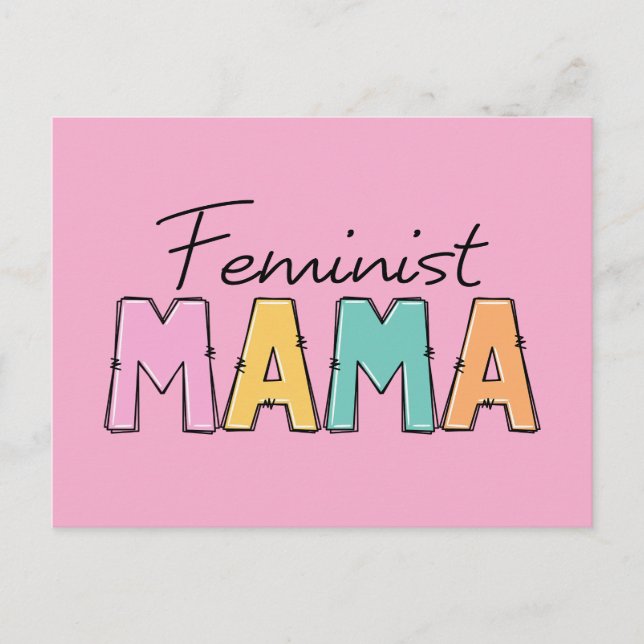 Cartão Postal Feminista Mama (Frente)