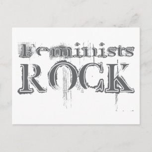 Cartão Postal Feministas Rock