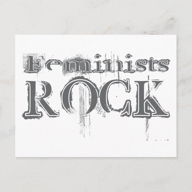Cartão Postal Feministas Rock (Frente)