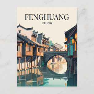 Cartão Postal Fenghuang Antiga Cidade China