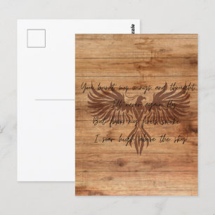 Cartão Postal Fenix Ascendente Motivação