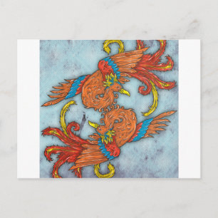 Cartão Postal Fênix chinesa