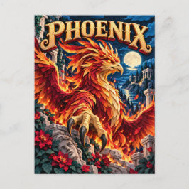 Cartão Postal Fênix, Monstro de Corte de Papel