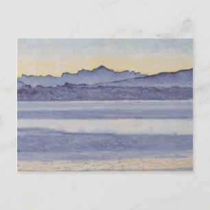 Cartão Postal Ferdinand Hodler - Lago Genebra com o Monte Branco