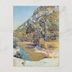 Cartão Postal Ferdinand Hodler - Na base do Petit Saleve