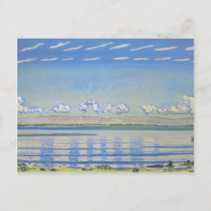 Cartão Postal Ferdinand Hodler-Rítmica paisagem no lago de Gene
