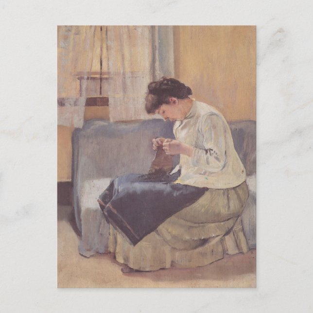 Cartão Postal Ferdinand Hodler - Seamstress (Frente)