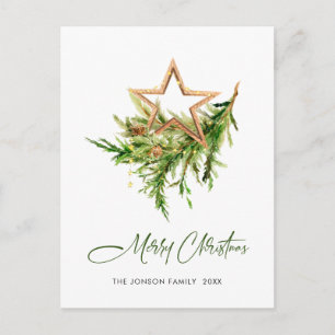 Cartão Postal Feriado da Composição de Natal Elegante da Boêmia
