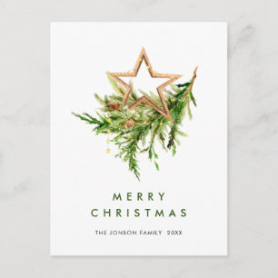 Cartão Postal Feriado da Composição de Natal Elegante da Boêmia