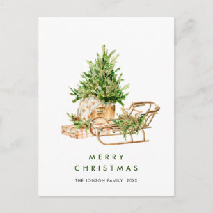 Cartão Postal Feriado da Composição de Natal Elegante da Boêmia