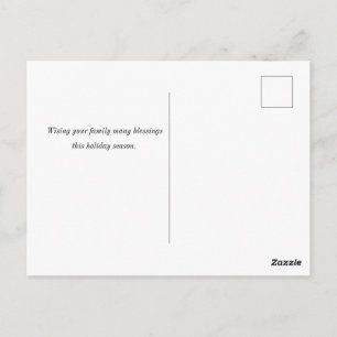 Cartão Postal Feriado da Família Cozy African American