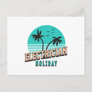 Cartão Postal Feriado de Eletricista