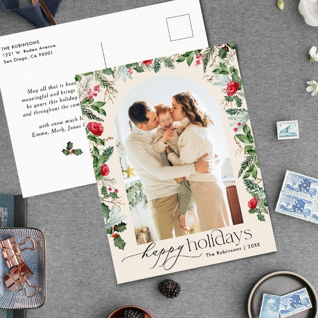 Cartão Postal Feriado de Fotografia no Boho Botânico Moderno 1 (Criador carregado)