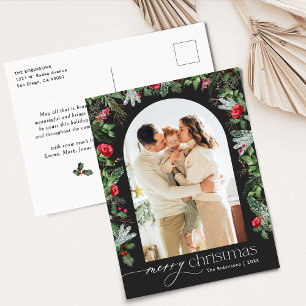 Cartão Postal Feriado de Fotografia no Natal 1 da Arca Botânica