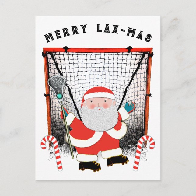Cartão Postal Feriado de Natal de Lacrosse (Frente)