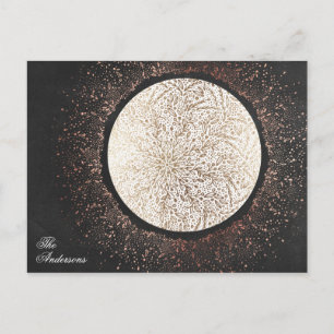 Cartão Postal Feriado de Natal em Estrela Dourada do Chalkboard