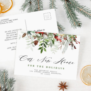 Cartão Postal feriado de natal Movendo novo anúncio do Início