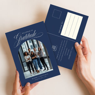 Cartão Postal Feriado de Natal para Empresas com Fotos Arrancada