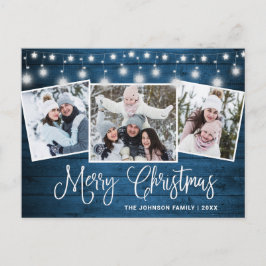 Cartão Postal Feriado de saudação de 3 FOTOS, Russo do Natal mod