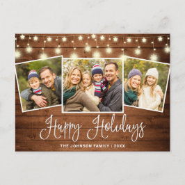 Cartão Postal Feriado de saudação de 3 FOTOS, Russo do Natal mod