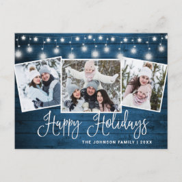 Cartão Postal Feriado de saudação de 3 FOTOS, Russo do Natal mod