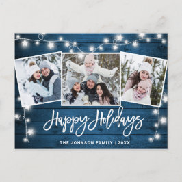 Cartão Postal Feriado de saudação de 3 FOTOS, Russo do Natal mod