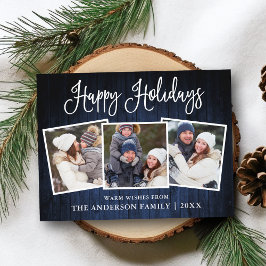 Cartão Postal Feriado em Fotografia Feriado em Blue Wood 3