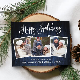 Cartão Postal Feriado em Fotografia Feriado em Blue Wood 3