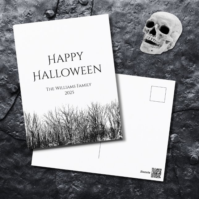 Cartão Postal Feriado Gótico Feliz de Halloween (Criador carregado)