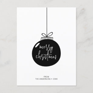 Cartão Postal Feriado Moderno de Natal Feliz