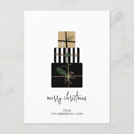 Cartão Postal Feriado moderno de Natal feliz